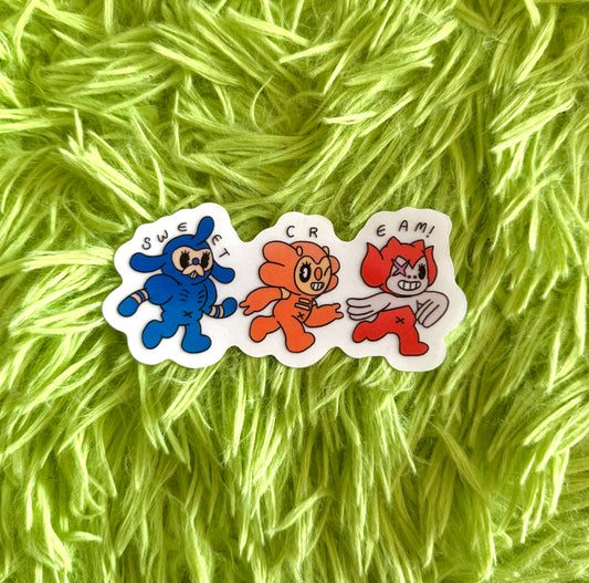 SWEET CREAM RUN 2 DIE-CUT WATERPROOF STICKER