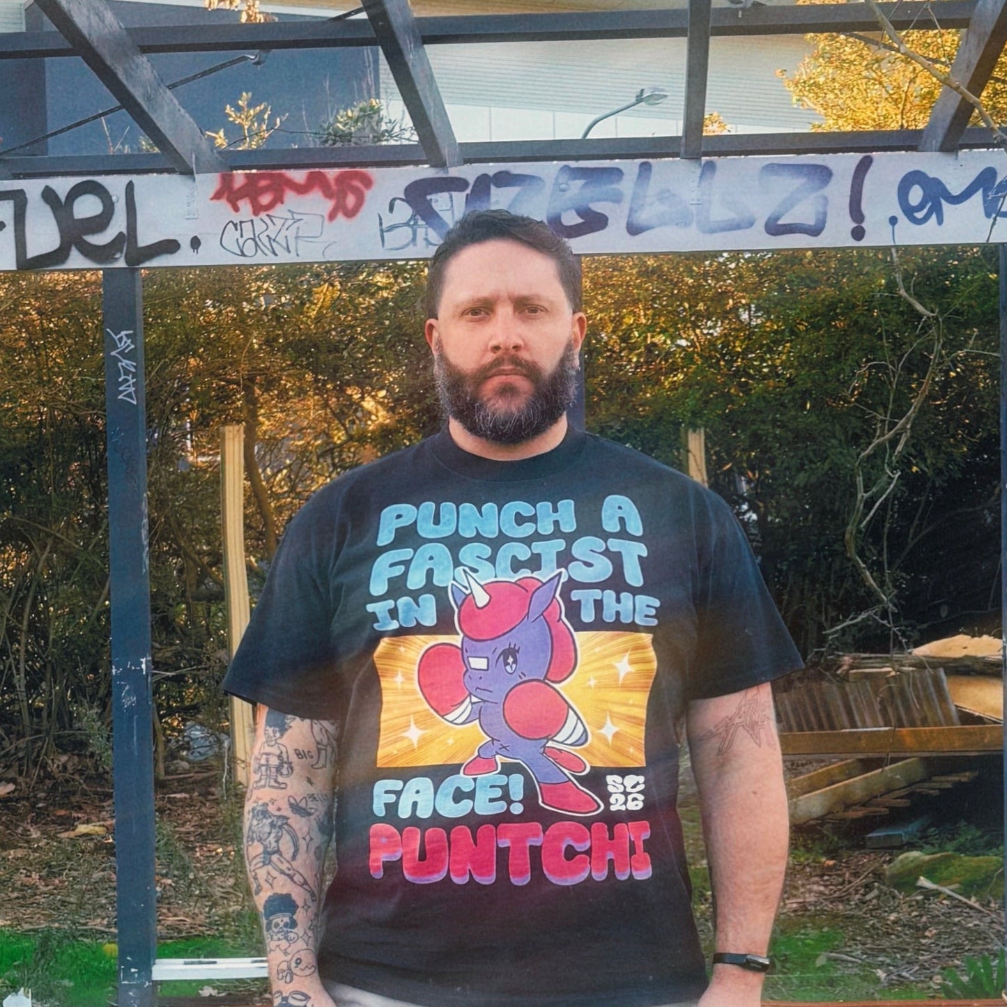 PUNCH A FASCIST IN THE FACE TEE