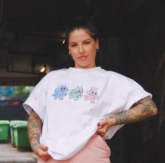 SWEET CREAM RUN TEE (BONE)