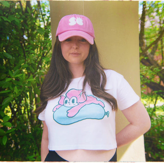 CONDOM FLOAT NUTTI CROPPED TEE (WHITE)