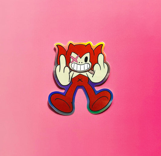 DUECES TOBACCO HOLOGRAPHIC STICKER