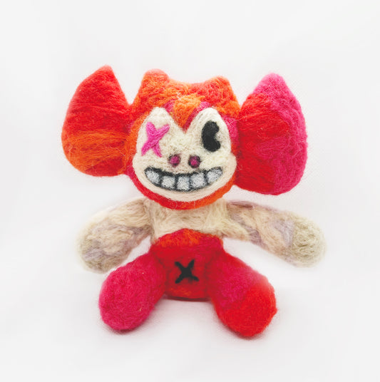 TOBACCO MAHOGANY FELT PLUSHIE