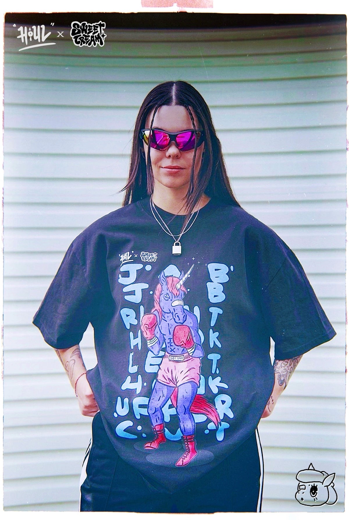 PUNTCHI HOUL x SWEET CREAM COLLAB - FADED TEE (FADED BLACK)