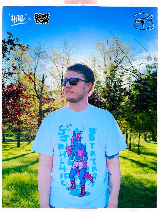 PUNTCHI HOUL x SWEET CREAM COLLAB - FADED TEE (FADED WHITE)